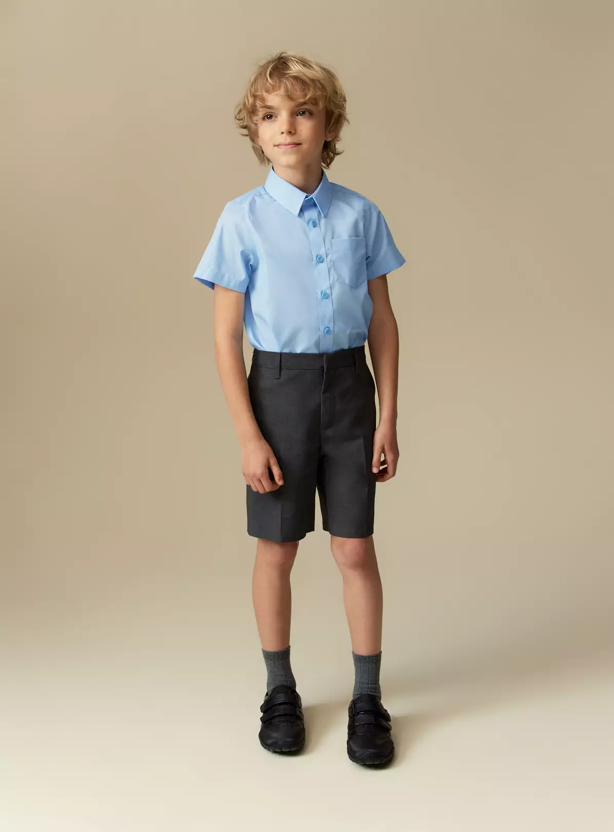 Blue School Short Sleeve Shirt 3 Pack 12 Years 11 Blue School Short Sleeve Shirt 3 Pack 12 Years - Image 9