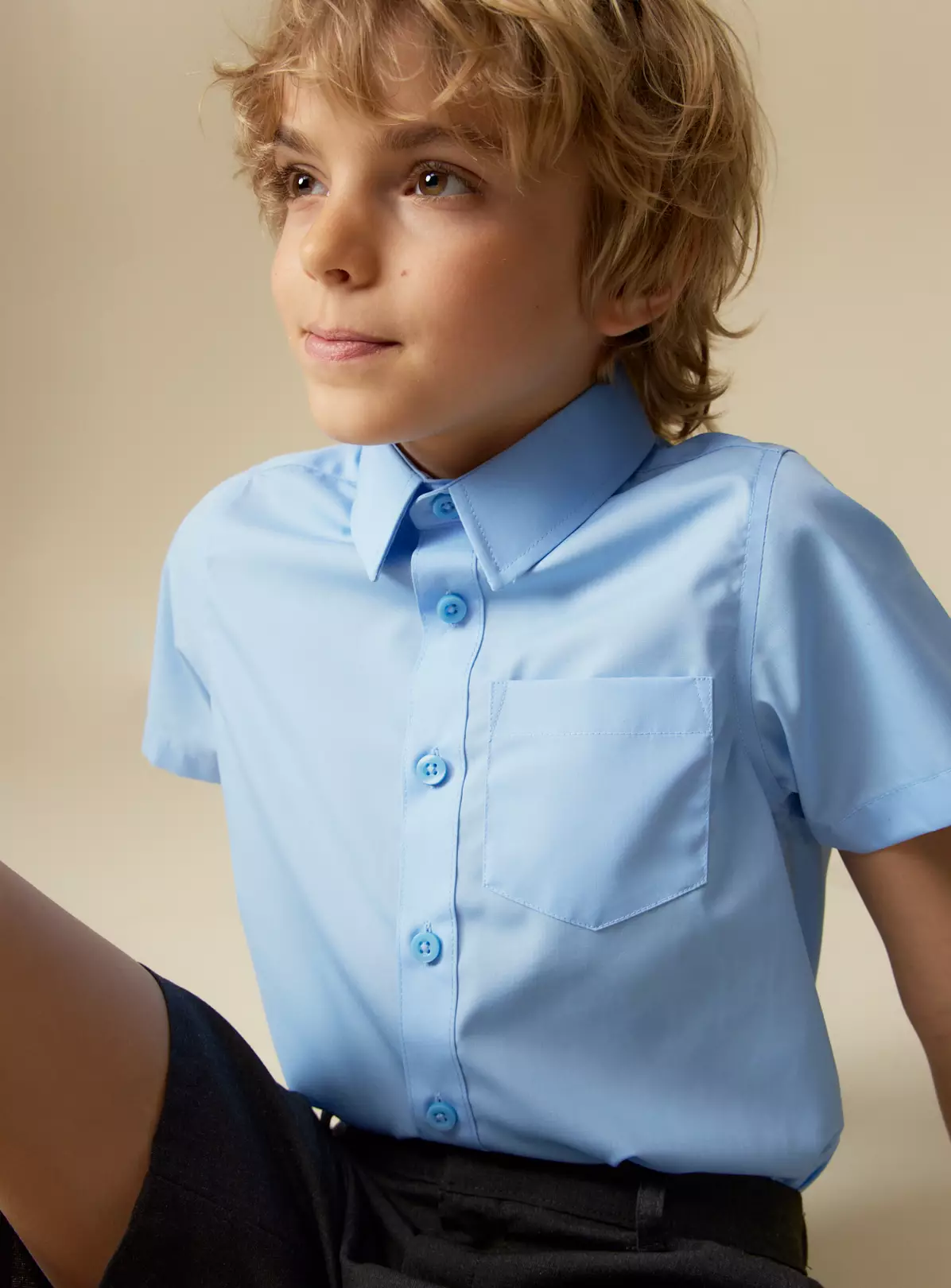 Blue School Short Sleeve Shirt 3 Pack 12 Years 12 Blue School Short Sleeve Shirt 3 Pack 12 Years - Image 10