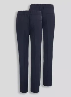 Navy Woven Trousers 2 Pack 5 Years -Hush Puppies Clothing Sale tuc128883210 Navy R Z002A