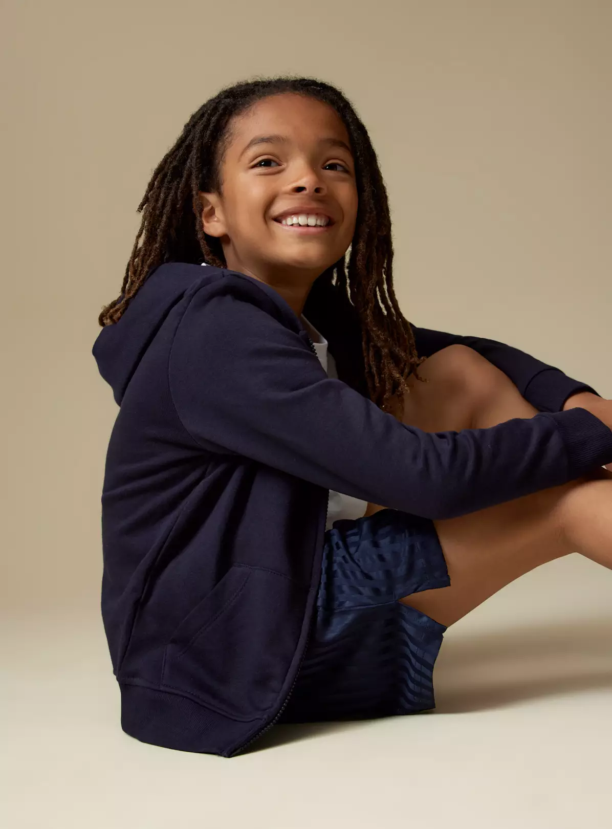 Navy Zip-Through Hoodie 8 Years 3 Navy Zip-Through Hoodie 8 Years