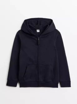 Navy Zip-Through Hoodie 9 Years -Hush Puppies Clothing Sale tuc129091901 Navy R Z003A 1