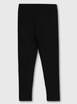 Black Plain Leggings - 9 Years -Hush Puppies Clothing Sale tuc131355485 Black R Z003A 1