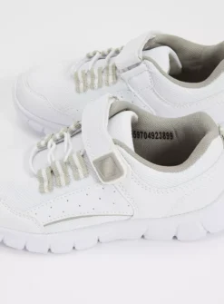 White & Grey Chunky Micro-Fresh® Trainers 10 Infant