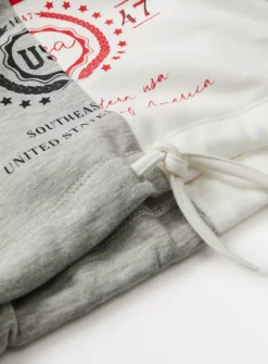 Grey Spliced Varsity Sweatshirt 9 Years -Hush Puppies Clothing Sale tuc139636281 Grey R Z002A