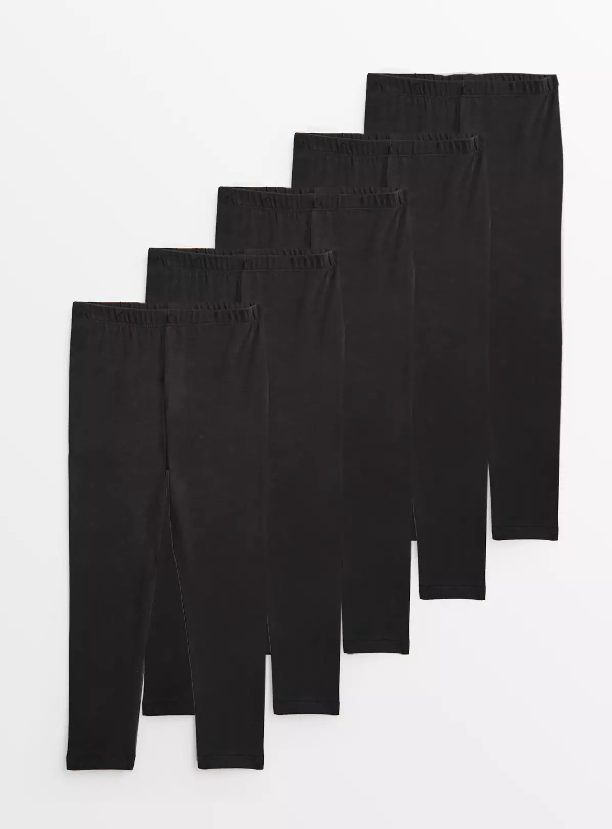 Black Leggings 5 Pack 9 Years 4 Black Leggings 5 Pack 9 Years - Image 2