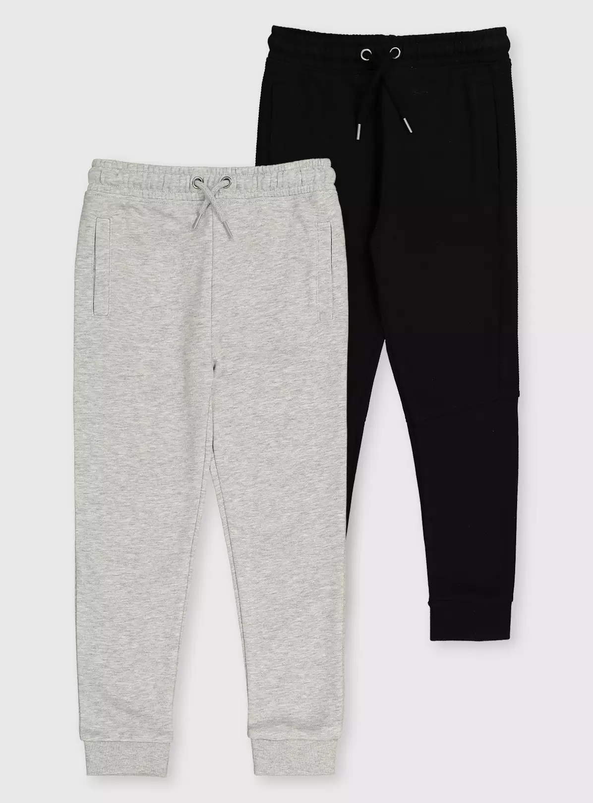 Black & Grey Joggers 2 Pack - 5 Years 4 Black & Grey Joggers 2 Pack - 5 Years - Image 2