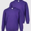 Purple V-Neck Jumpers 2 Pack - 6 Years
