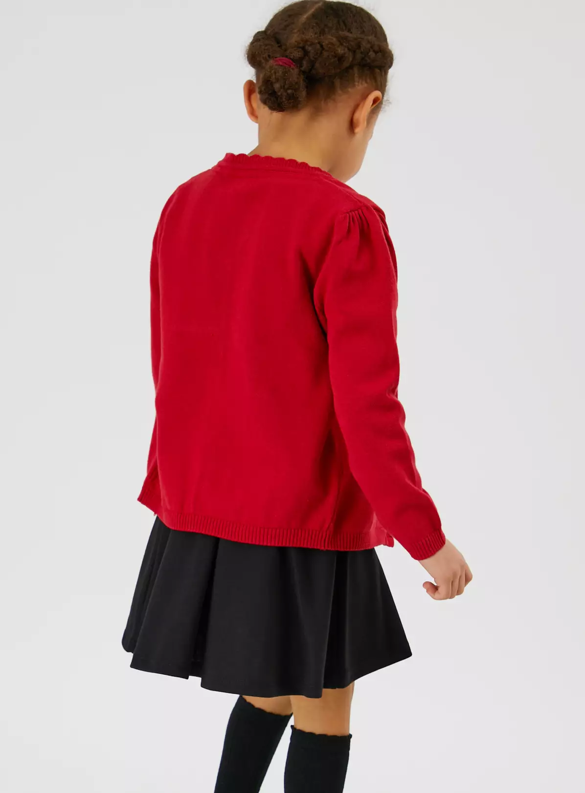Red Scalloped Cardigan 2 Pack 4 Years 6 Red Scalloped Cardigan 2 Pack 4 Years - Image 4