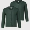 Green Scalloped Cardigan 2 Pack 4 Years -Hush Puppies Clothing Sale tuc140671412 Green R Z001A 1