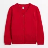 Red Pointelle Knit Cardigan 7 Years 1 Red Pointelle Knit Cardigan 7 Years -Hush Puppies Clothing Sale tuc140672132 Red R Z003A 2