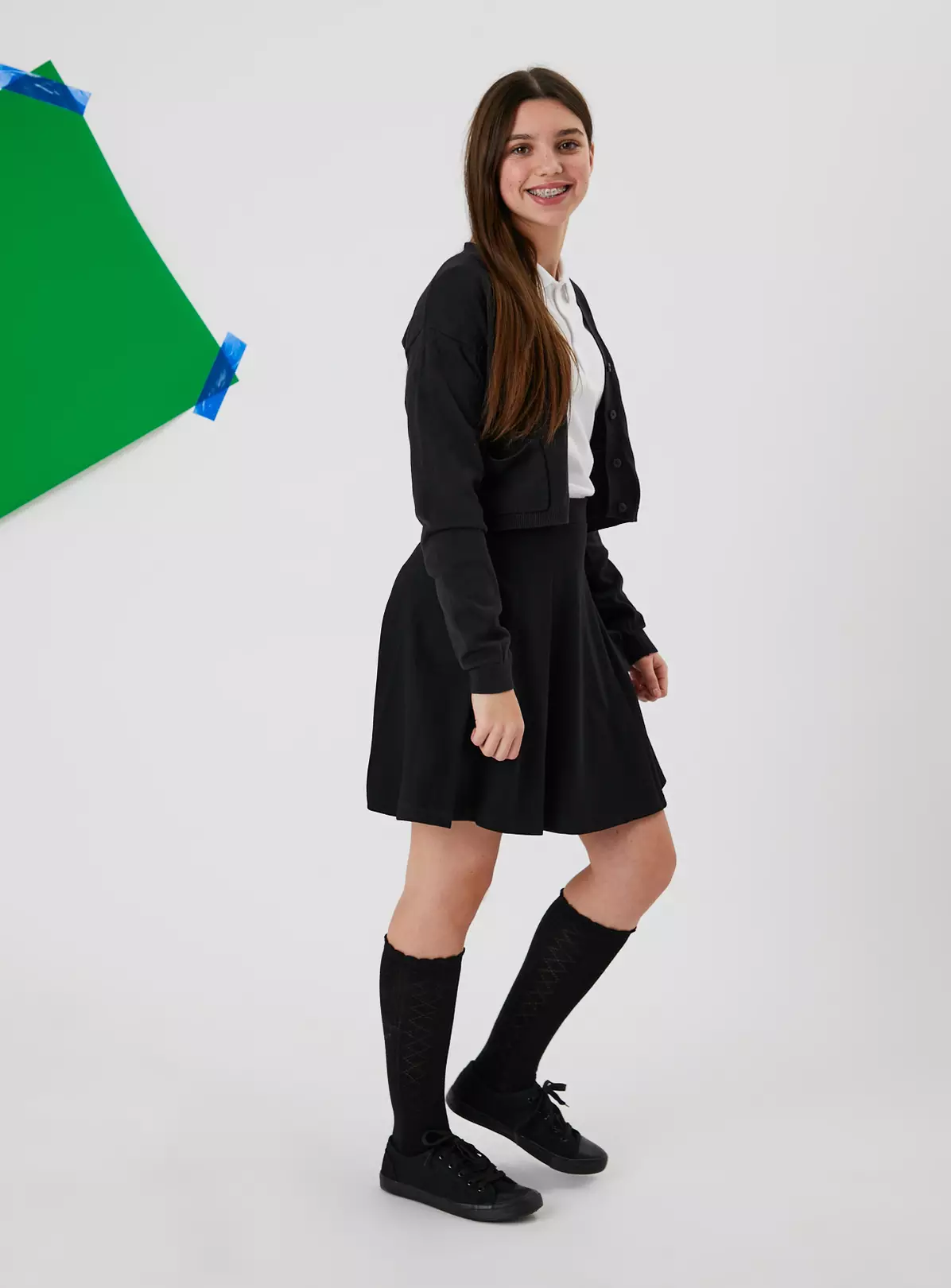 TEEN Black V-Neck Cardigan 14 Years 4 TEEN Black V-Neck Cardigan 14 Years - Image 2