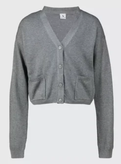Grey V-Neck Cardigan 11 Years -Hush Puppies Clothing Sale tuc140672538 Grey R Z003A