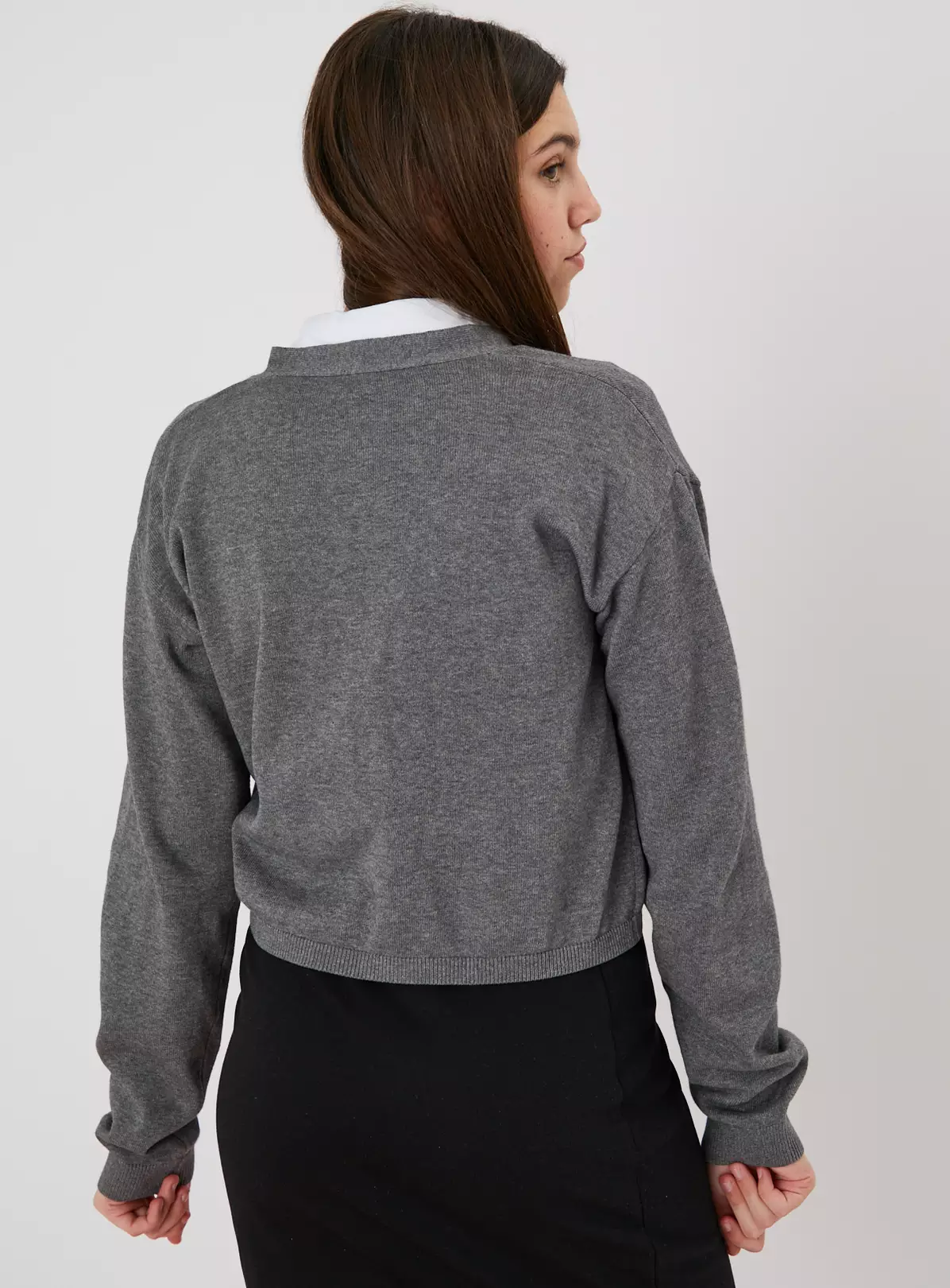 Grey V-Neck Cardigan 14 Years 6 Grey V-Neck Cardigan 14 Years - Image 4