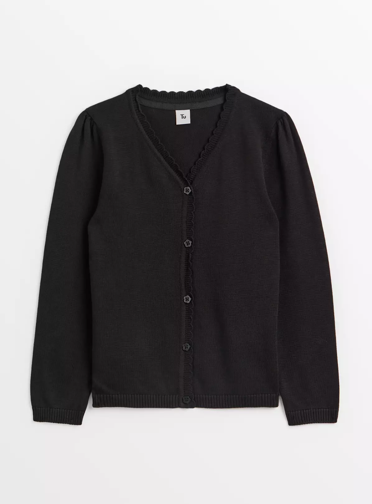 Black V-Neck Cardigan 2 Pack 4 Years 3 Black V-Neck Cardigan 2 Pack 4 Years