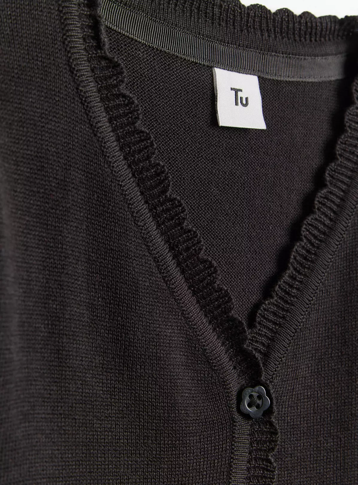 Black V-Neck Cardigan 2 Pack 4 Years 4 Black V-Neck Cardigan 2 Pack 4 Years - Image 2