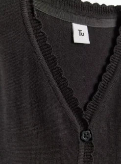 Black V-Neck Cardigan 2 Pack 10 Years -Hush Puppies Clothing Sale tuc140689461 Black R Z002A 4