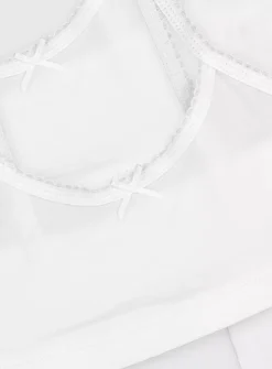 White Crop Tops 5 Pack 5-6 Years