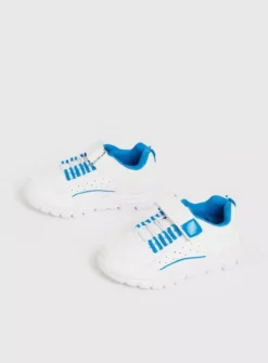 White & Blue Chunky Micro-Fresh® Trainers 6 Infant 9 White & Blue Chunky Micro-Fresh® Trainers 6 Infant -Hush Puppies Clothing Sale tuc141400139 White R Z002A