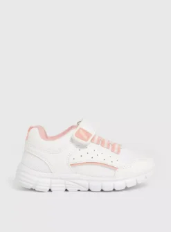 White & Pink Trainers 7 Infant