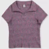 Lilac Space Dye Collar Top - 5 Years -Hush Puppies Clothing Sale tuc141416341 Multi20Coloured R Z001A