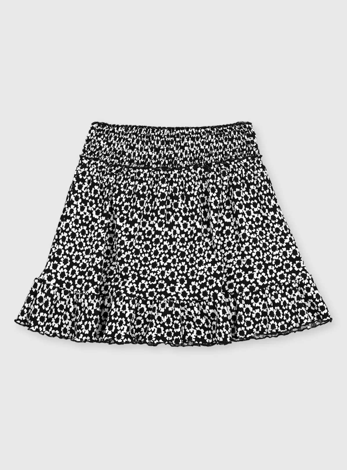 Mono Crinkle Floral Skort - 7 Years 4 Mono Crinkle Floral Skort - 7 Years - Image 2