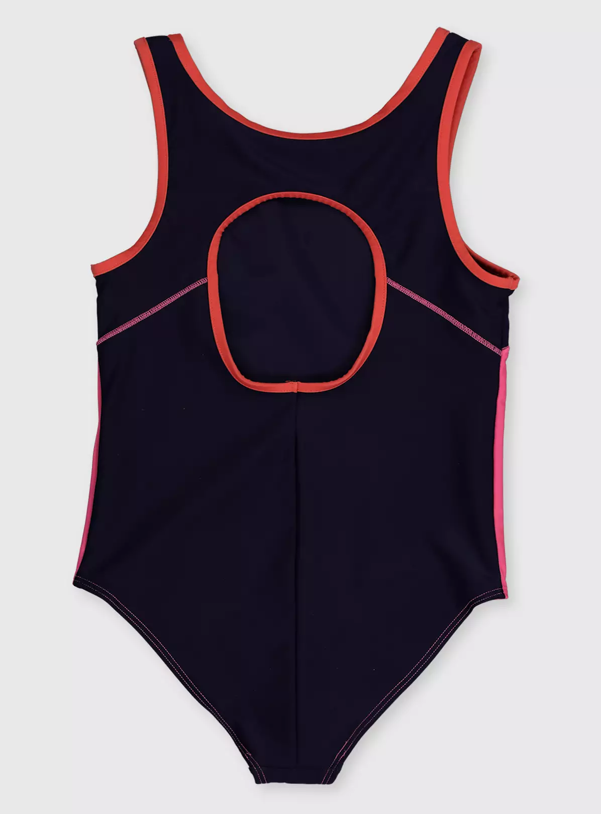 Navy Colour Block Swimsuit 10 Years 4 Navy Colour Block Swimsuit 10 Years - Image 2