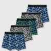 Camo Print Trunks 5 Pack 3-4 Years -Hush Puppies Clothing Sale tuc141634040 Blue R Z001A 1