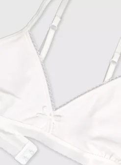 White First Bra 2 Pack Size 30AA Bra