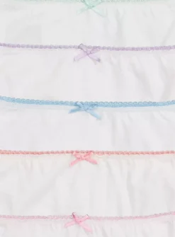 White Lace Trim Briefs 10 Pack 3-4 Years -Hush Puppies Clothing Sale tuc141646542 White R Z002A