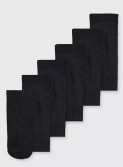 Grey Opaque Tights 5 Pack 11-12 Years