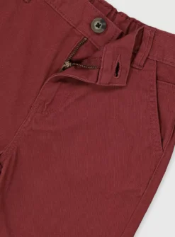 Burgundy Chino Shorts - 1-1.5 Years