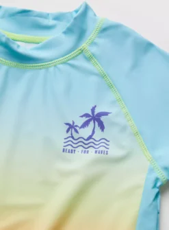Blue Ombre Rash Vest (3-12 Years) 10 Years