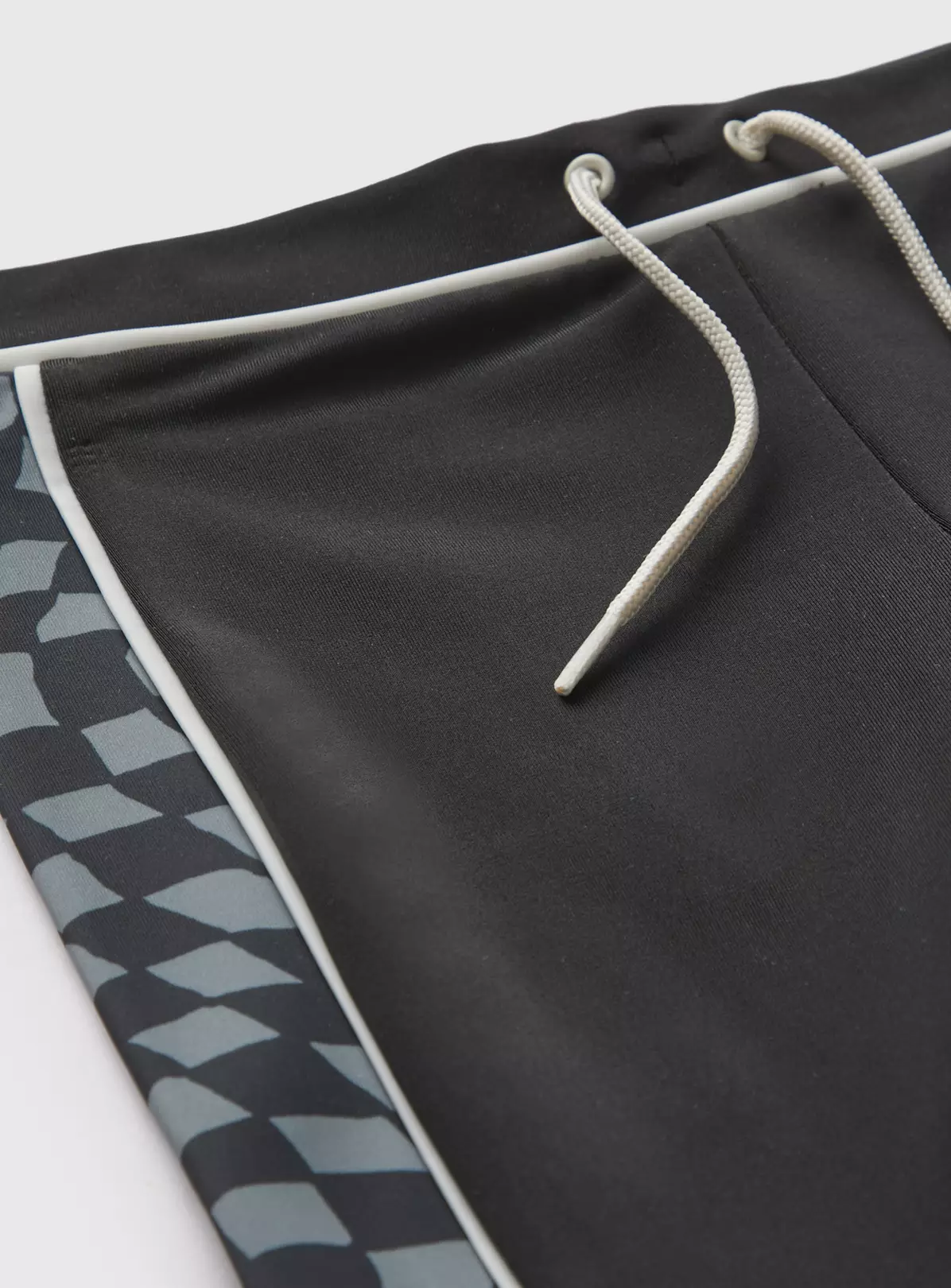 Black & White Check Swim Shorts 7 Years 4 Black & White Check Swim Shorts 7 Years - Image 2