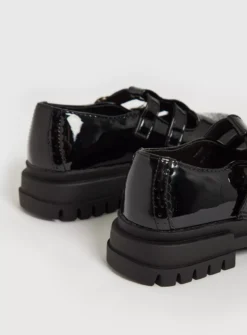 Black Patent Chunky T-Bar School Shoes 2 -Hush Puppies Clothing Sale tuc142218582 Black R Z004A