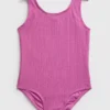 Pink Textured Swimsuit 10 Years -Hush Puppies Clothing Sale tuc142238882 Pink R Z001A 4