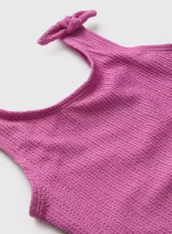 Pink Textured Swimsuit 8 Years 5 Pink Textured Swimsuit 8 Years -Hush Puppies Clothing Sale tuc142238882 Pink R Z002A 5