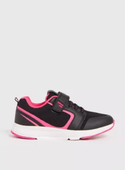 Black & Pink Knitted Trainers - 12 Infant -Hush Puppies Clothing Sale tuc142242881 Black R Z001A