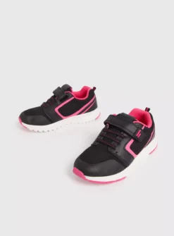 Black & Pink Knitted Trainers - 12 Infant -Hush Puppies Clothing Sale tuc142242881 Black R Z002A