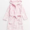Pink Heart Print Fleece Dressing Gown 1.5-2 Years