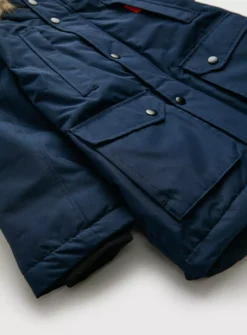 Navy Hooded Parka Coat 5-6 Years