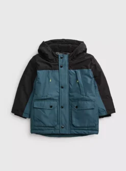 Teal & Black Padded Jacket 13-14 Years 5 Teal & Black Padded Jacket 13-14 Years -Hush Puppies Clothing Sale tuc142373515 Multi20Coloured R Z001A