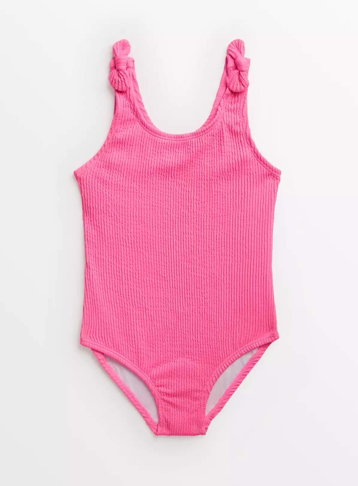 Neon Pink Textured Swimsuit 9 Years 3 Neon Pink Textured Swimsuit 9 Years