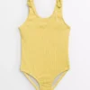 Yellow Textured Swimsuit 1.5-2 Years -Hush Puppies Clothing Sale tuc142376628 Yellow R Z001A 1