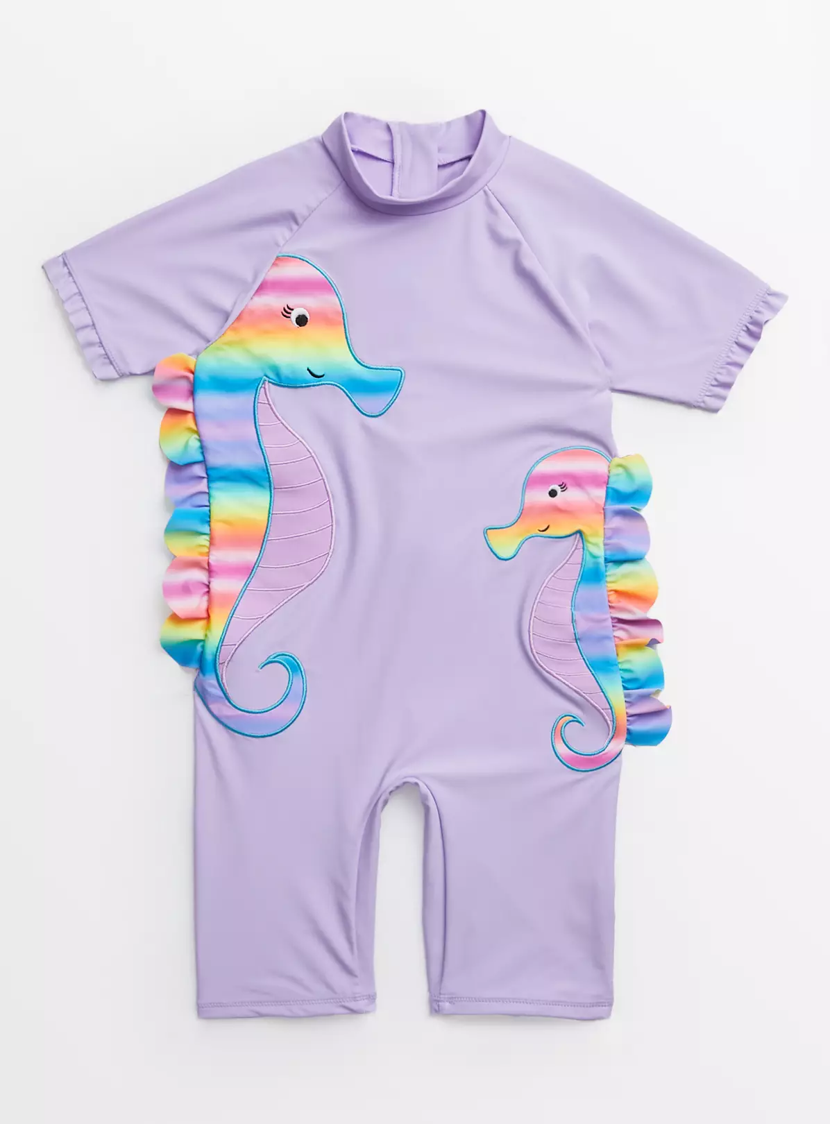 Lilac Seahorse All In One Sunsuit 9 Years 4 Lilac Seahorse All In One Sunsuit 9 Years - Image 2