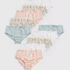Pastel Ballerina Briefs 10 Pack 1.5-2 Years -Hush Puppies Clothing Sale tuc142381013 White R Z001A