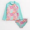 Turquoise & Pink Floral Swim Set 5 Years