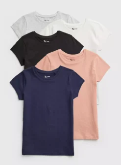 Neutral T-Shirts 5 Pack - 6 Years
