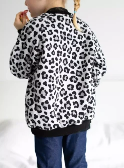 FRED & NOAH Grey Leopard Print Bomber Jacket 3-4 Years -Hush Puppies Clothing Sale tuc142499855 Grey R Z003A