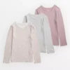 Kids Mini Me Pink Pointelle Tops 3 Pack 3-4 Years -Hush Puppies Clothing Sale tuc142527297 Multi20Coloured R Z001A