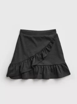 Grey Jersey Ruffle School Skirt 8 Years -Hush Puppies Clothing Sale tuc142548071 Grey R Z001A 1